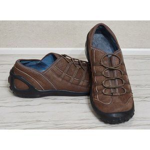 PRIVO by Clarks Women's Shoes Size 8M Brown Leather Trail Driving Walking Hiking
